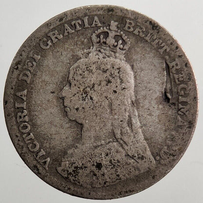 1890 Victoria Threepence Silver Coin | Collectable Grade | a7224