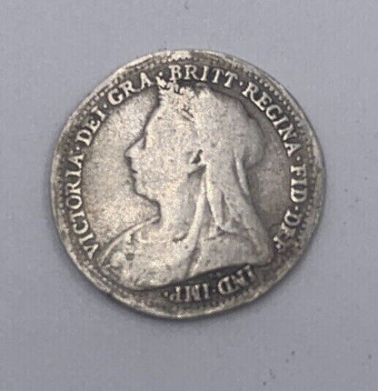 1899 Victoria Threepence | British Silver Coin | Collectable Grade | a056