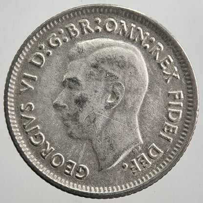 1950 Australia Sixpence Silver Coin | Fine Collectable Grade | a8005