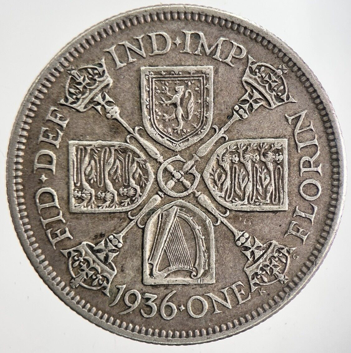 1936 George V Florin Silver Coin | Very High Grade