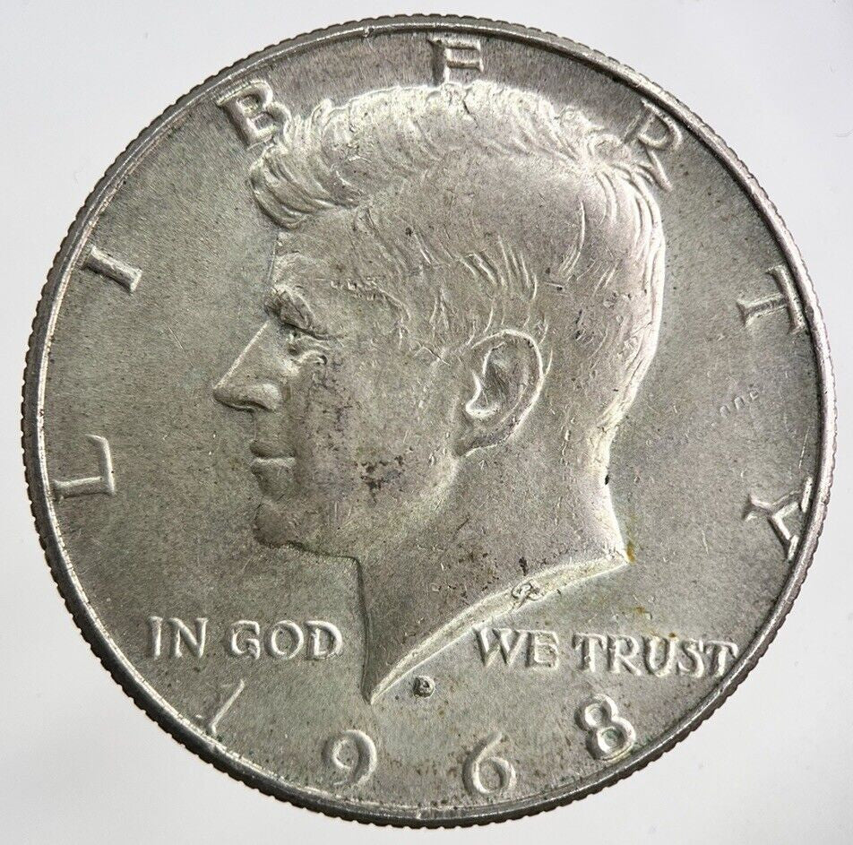 1968 - D US USA Kennedy Silver Half Dollar Coin | Very High Grade