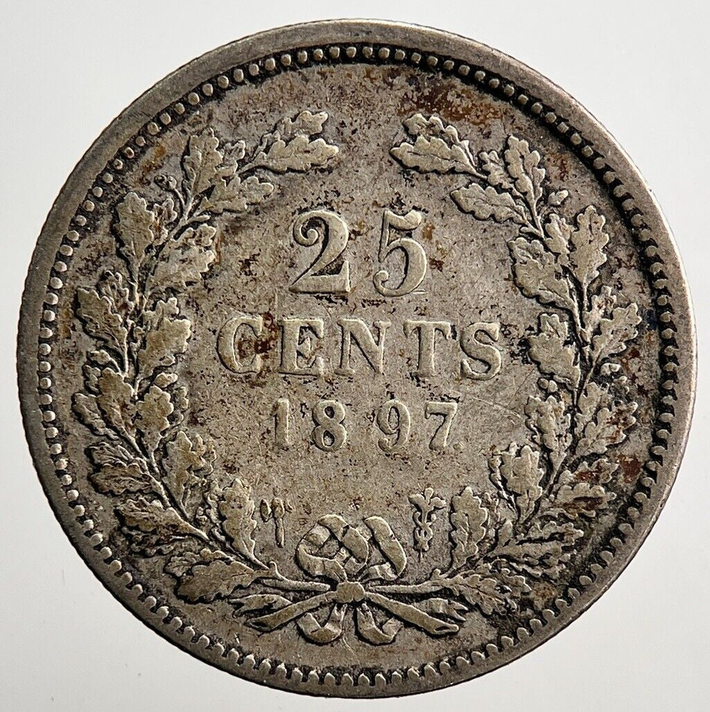 1897 Netherlands 10 Cents Silver Coin | Collectable Grade | a3757