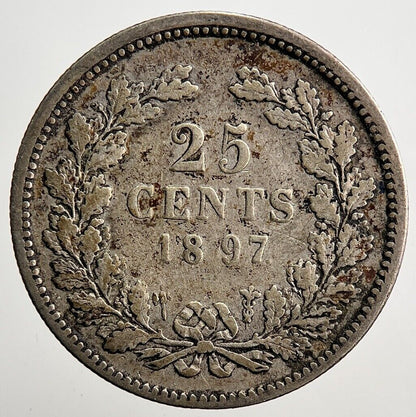 1897 Netherlands 10 Cents Silver Coin | Collectable Grade | a3757