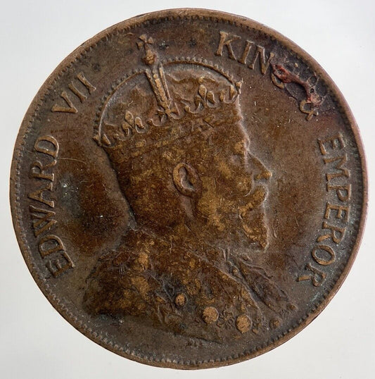 1902 Edward VII Hong Kong 1 Cent Coin | Fine Collectable Grade
