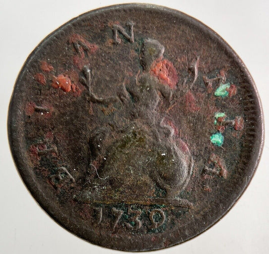1739 George II 2nd Farthing Coin | Fine Collectable Grade