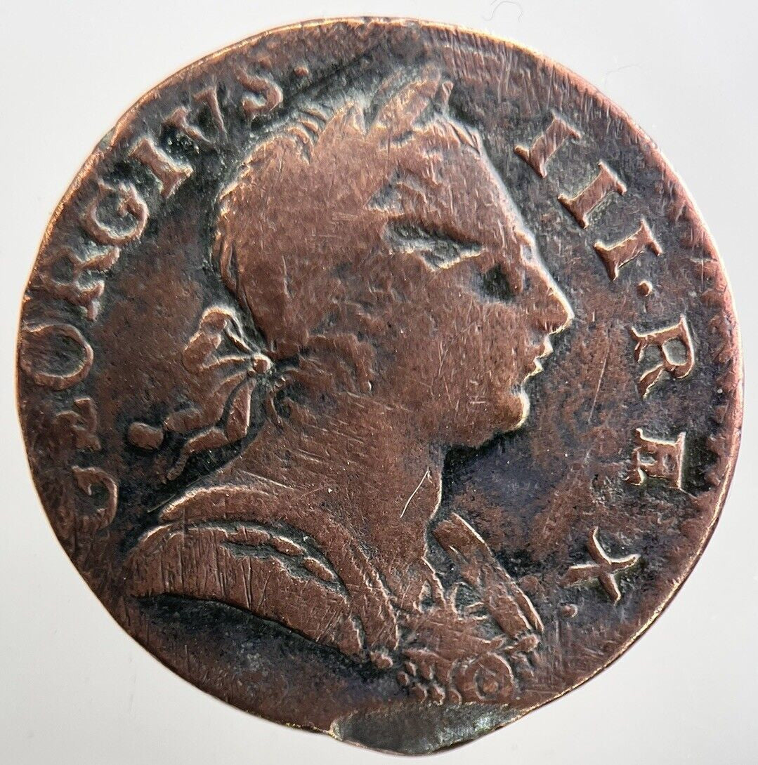 1773 George 3rd III Half - Penny British Coin | Collectable Grade | a3356
