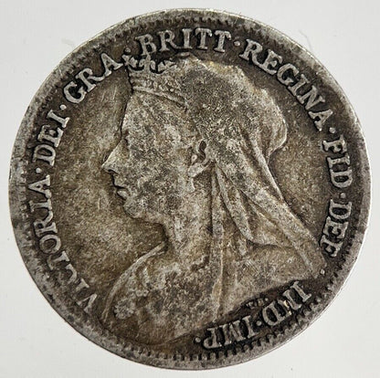 1897 Victoria Threepence Silver Coin | Fine Collectable Grade | a8778