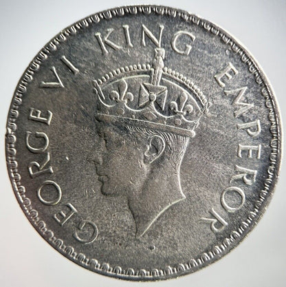 1940 India One Rupee Silver Coin | Fine Collectable Grade | a4090