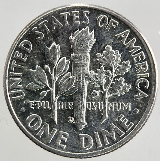 1957 - D US USA Roosevelt One Dime Silver Coin | Very High Grade