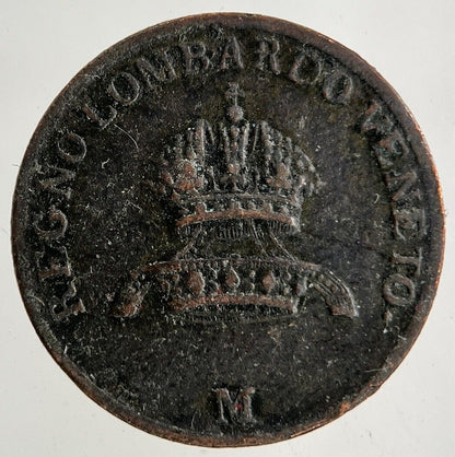 1822 Italy 1 Centesimo Coin | Fine Collectable Grade
