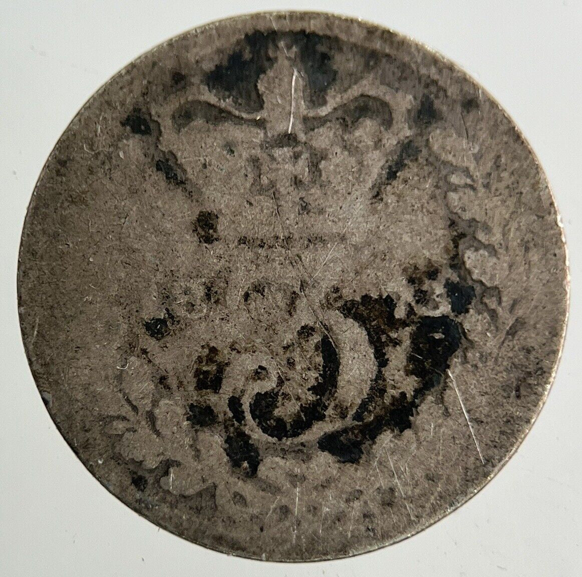 1873 Victoria Threepence Silver Coin | Fair Grade