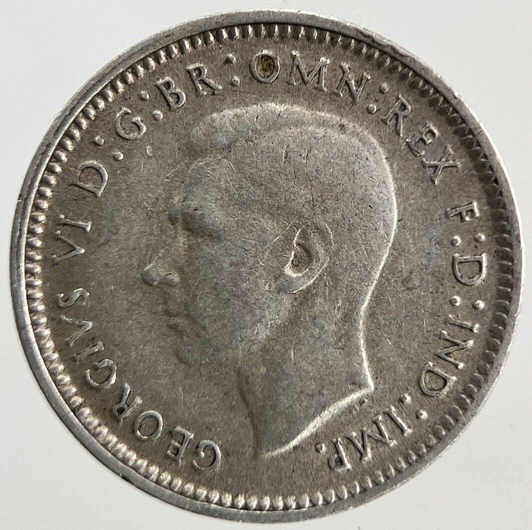 1944 - S Australia Threepence Silver Coin | Fine Collectable Grade