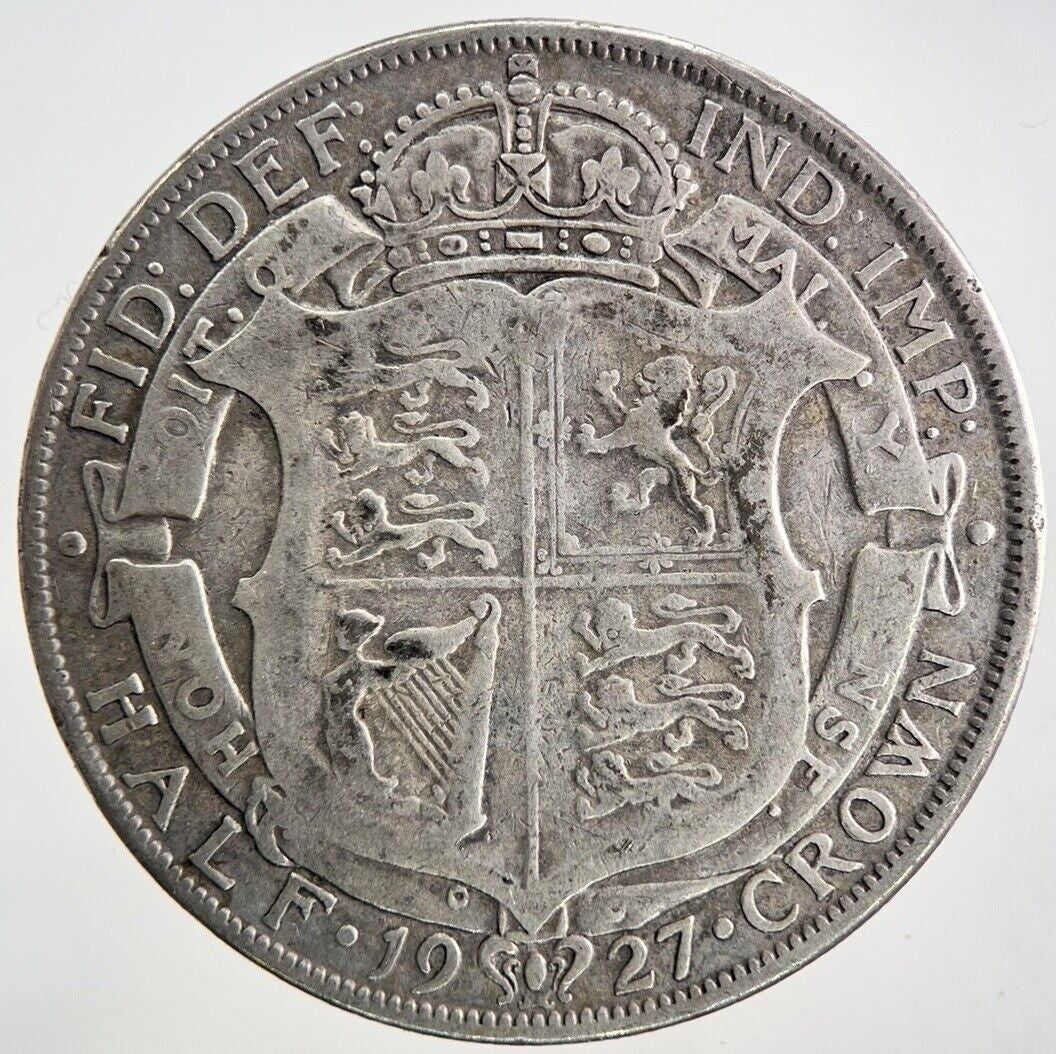 1927 George V Half - Crown Silver Coin | Fine Collectable Grade