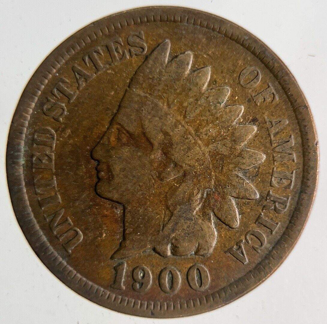 1900 USA US One Cent Coin | Fine Collectable Grade