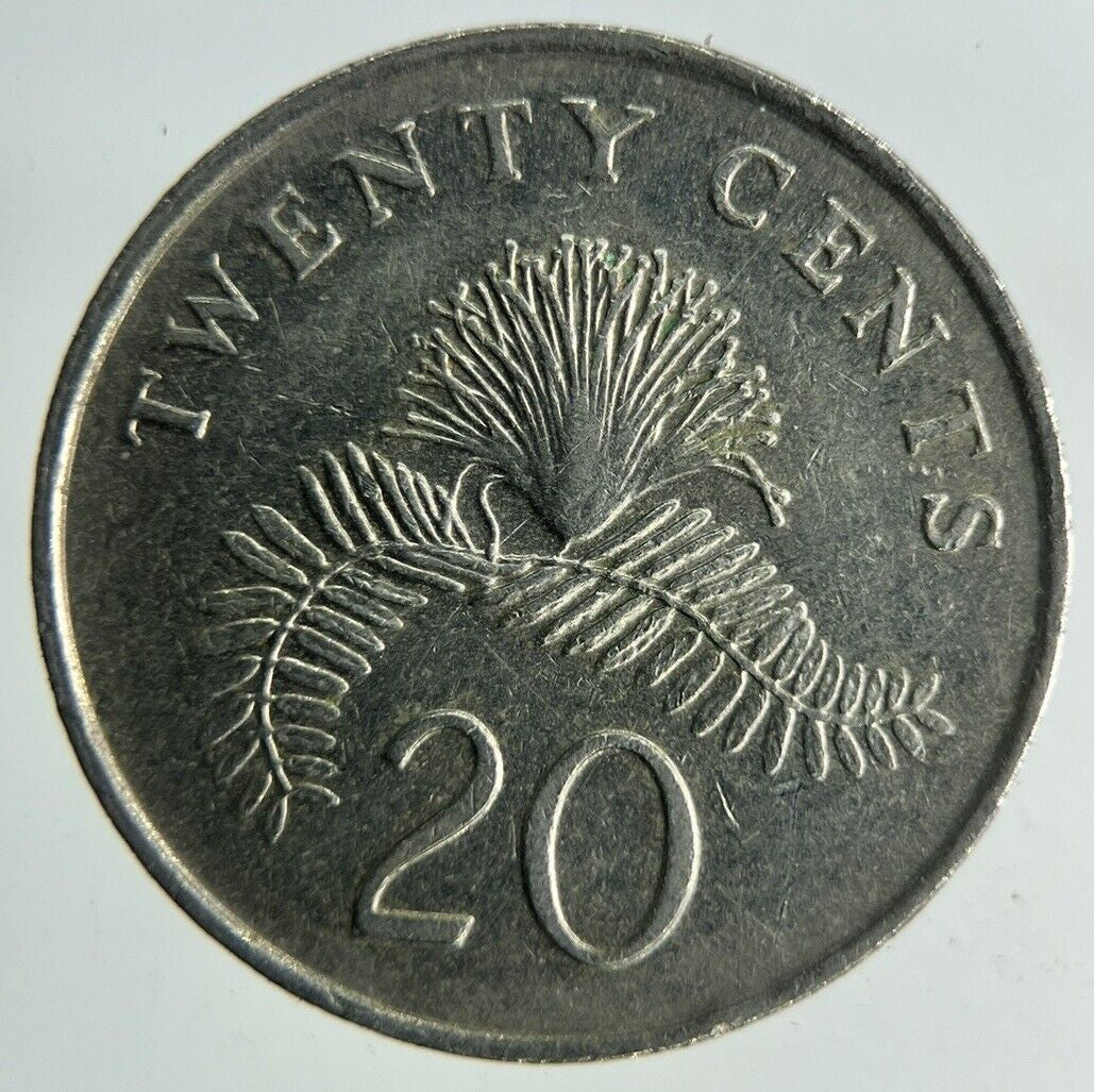 1991 Singapore 20 Cents Coin | Fine Collectable Grade