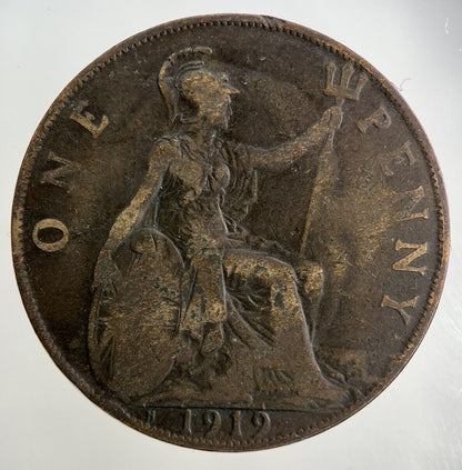 1919 - H George V One Penny Coin | Collectable Grade