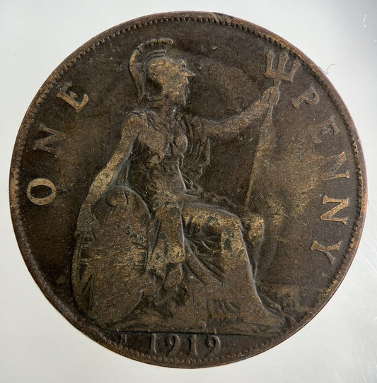 1919 - H George V One Penny Coin | Collectable Grade