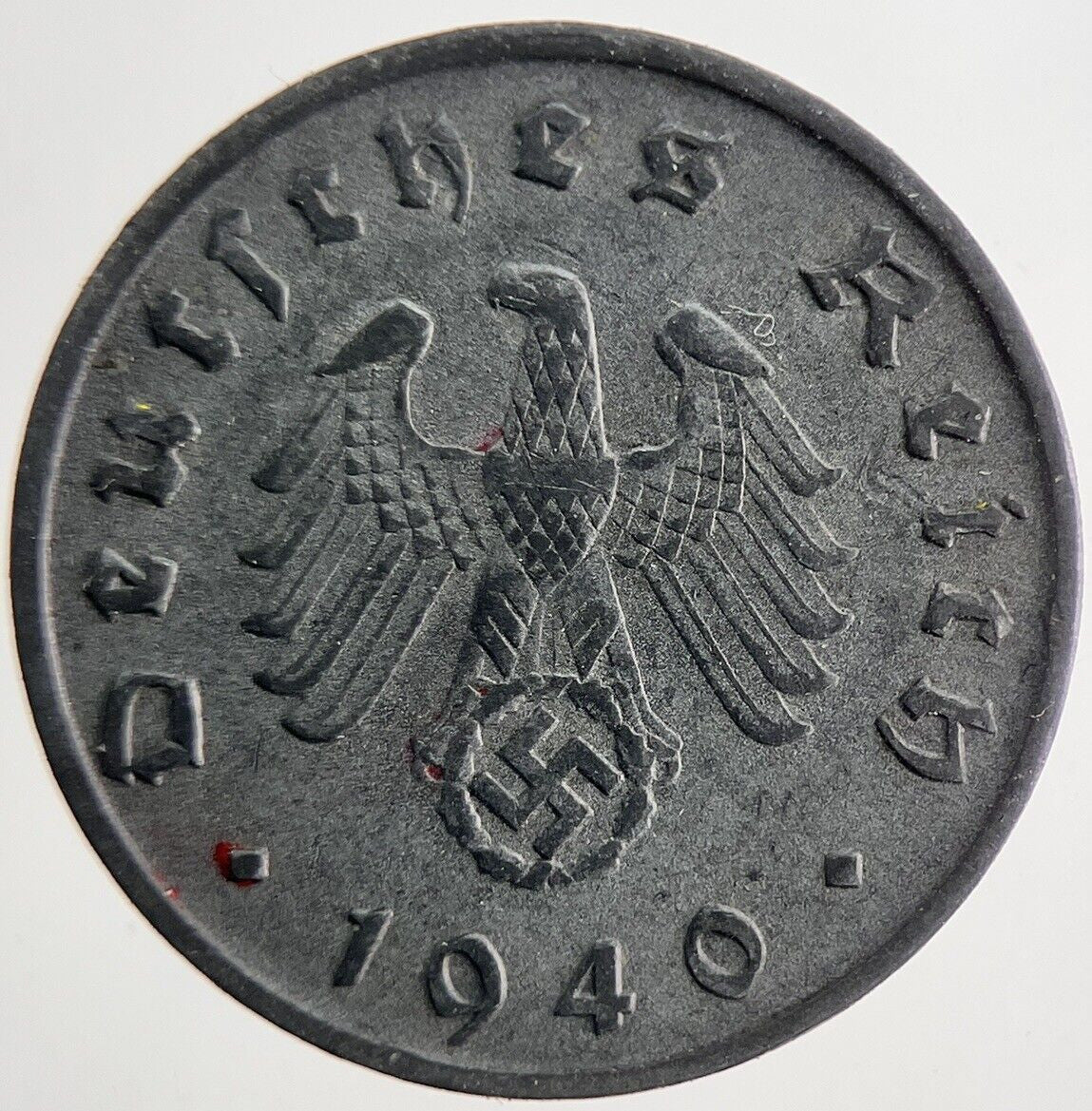 1940 Germany Nazi 10 Pfennig Coin | Very High Grade