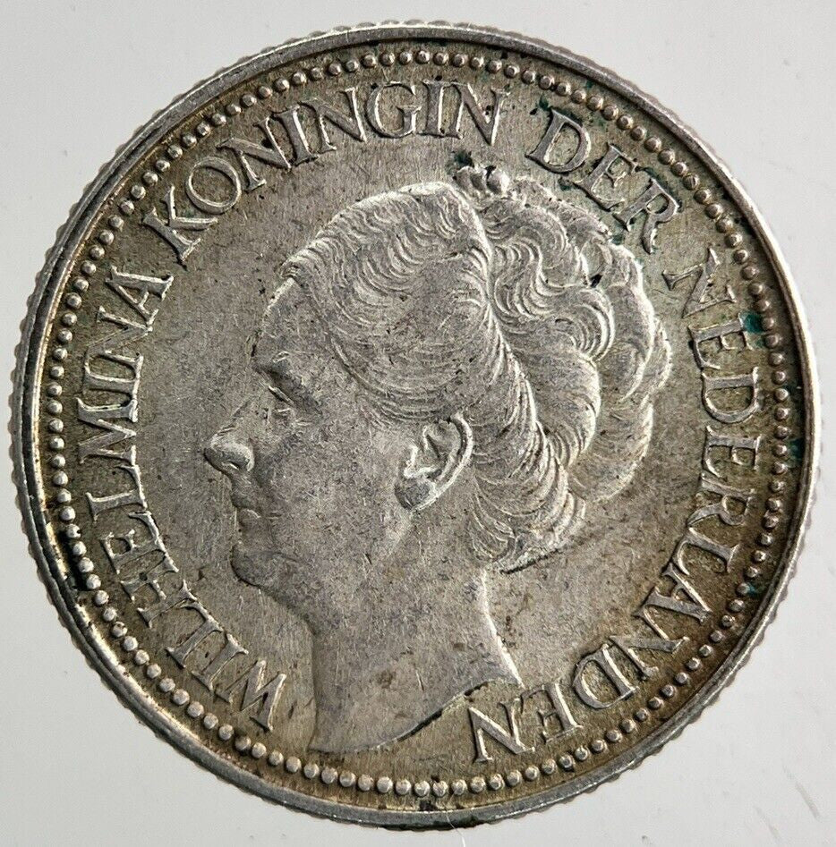 1941 Netherlands 25 Cents Silver Coin | Very High Grade
