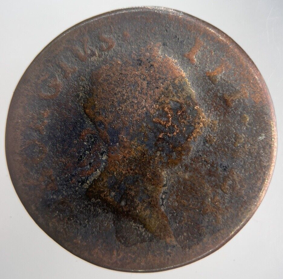 1768 George III Irish Hibernia Half - Penny Coin | Collectable Grade | a4517