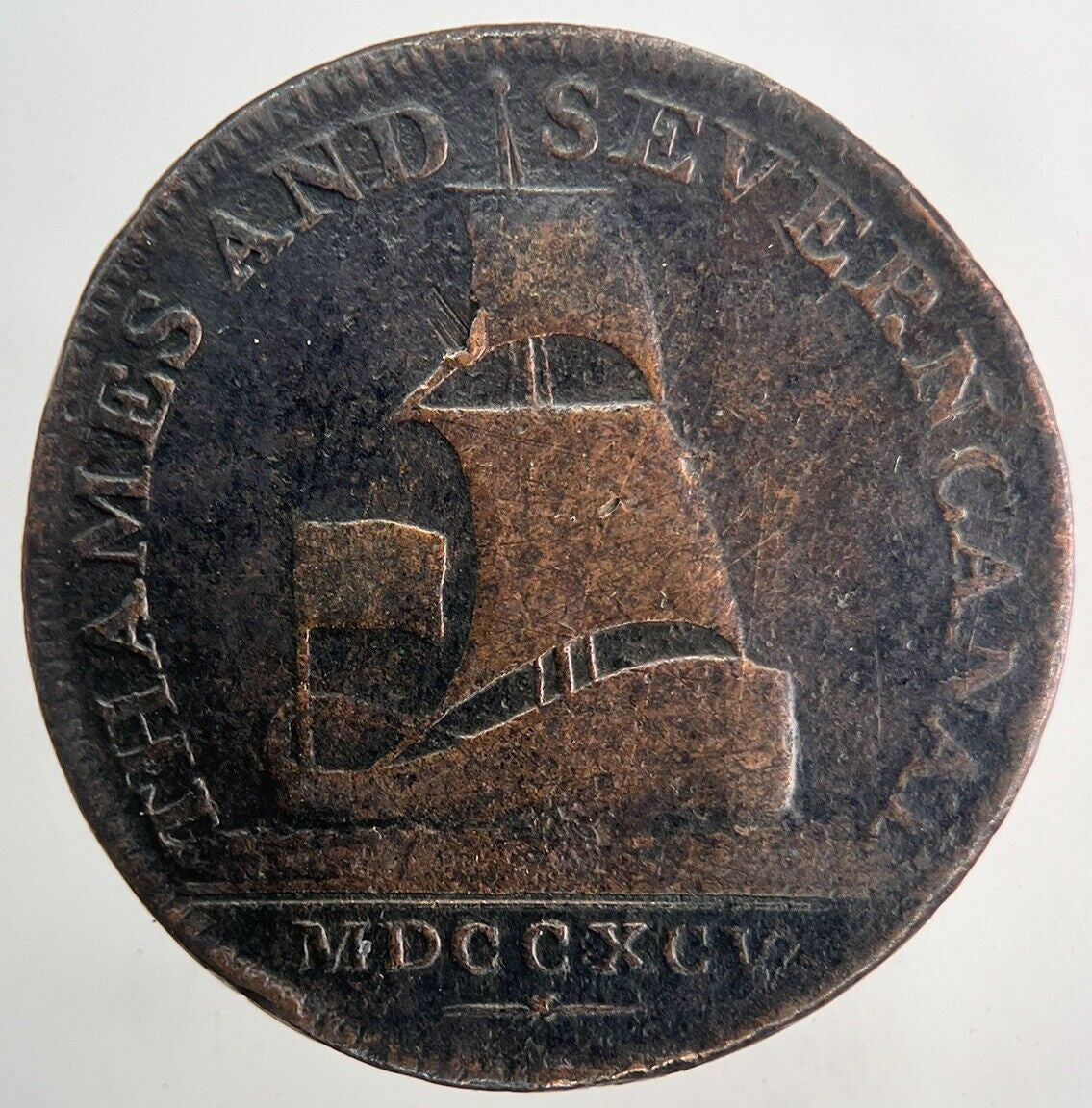 1795 Thames Severn Canal Token Coin | Fine Collectable Grade | a9988