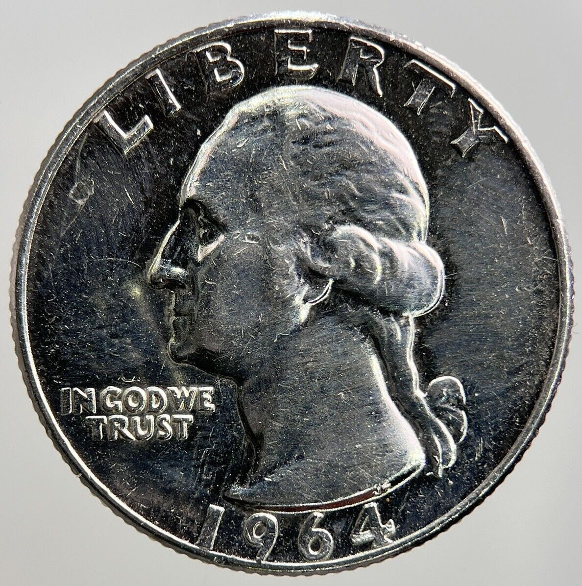 1964 US American Quarter Silver Coin | Fine Collectable Grade | a262