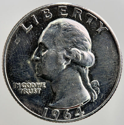 1964 US American Quarter Silver Coin | Fine Collectable Grade | a262
