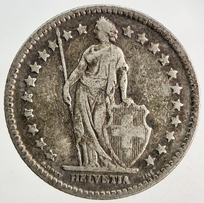 1914 Switzerland Swiss 1 Franc Silver Coin | Fine Collectable Grade