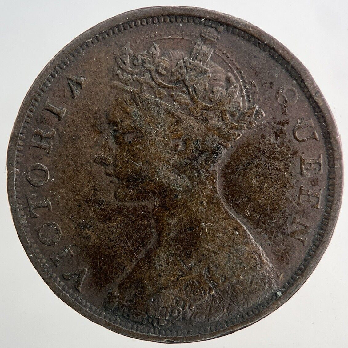 1866 Hong Kong 1 Cent Coin | Fine Collectable Grade