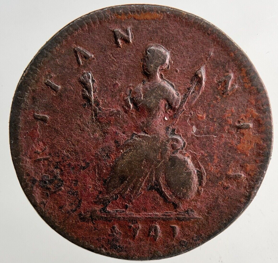 1741 George II 2nd Farthing Coin | Fine Collectable Grade | a9232