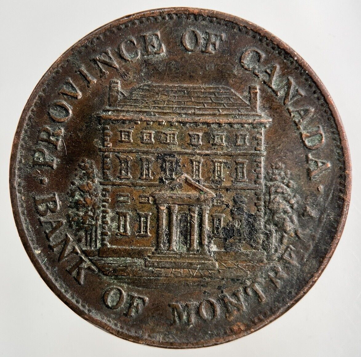 1844 Canada Half Penny Bank Token Coin | Very High Grade