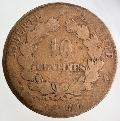 1876 France 10 Centimes Coin | Collectable Grade