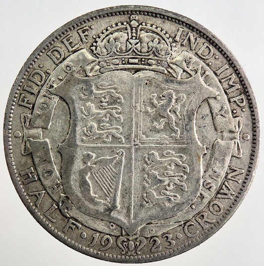 1923 George V Half - Crown Silver Coin | Collectable Grade | a8117