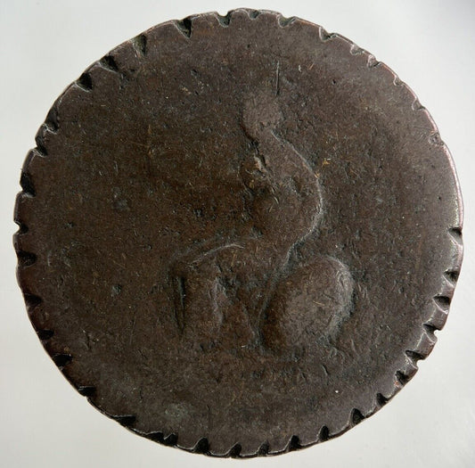 British George III 3rd Modified Half - Penny Coin | Worn Grade