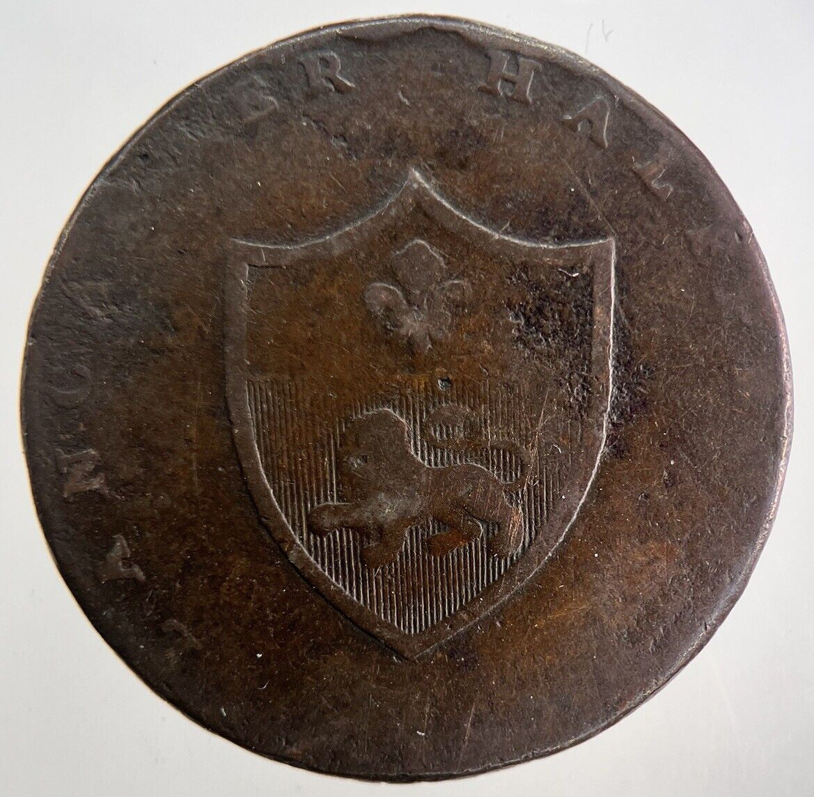 1792 Duke Of Lancaster Half - Penny Token Coin | Collectable Grade