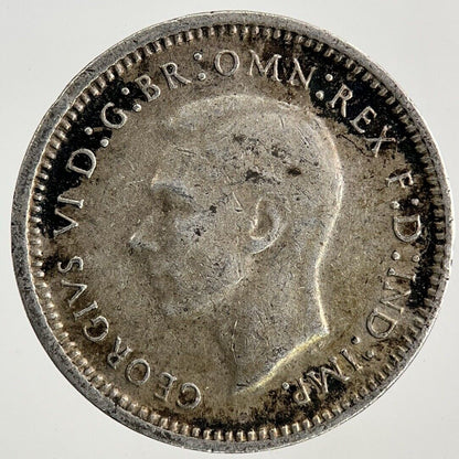 1943 Australia Threepence Silver Coin | Fine Collectable Grade