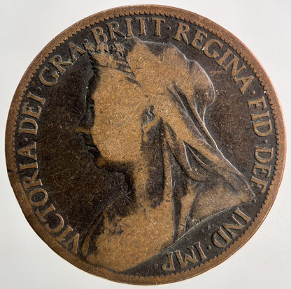 1897 Victoria One Penny Coin | Collectable Grade