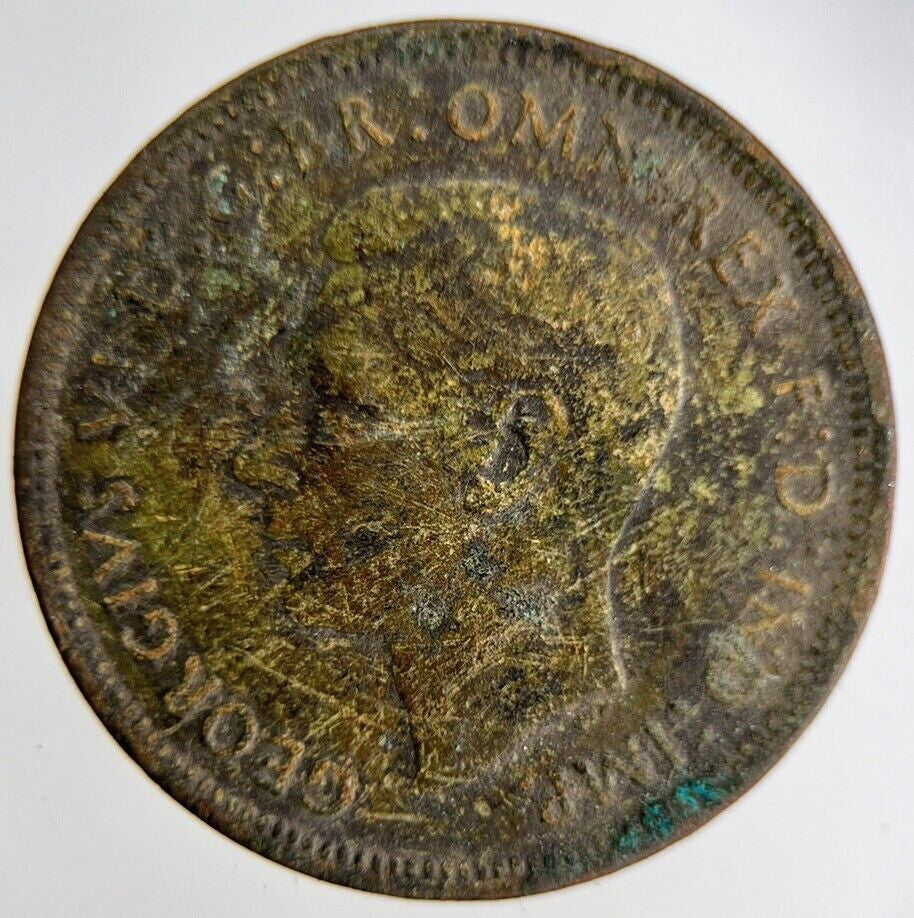 1945 George VI Half - Penny Coin | Fine Collectable Grade