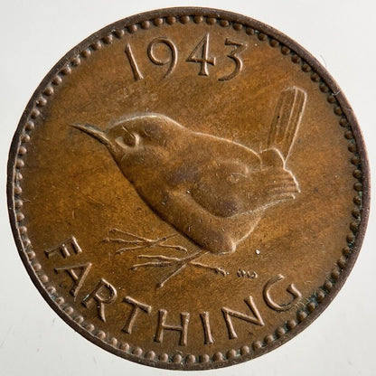 1943 George VI Farthing Coin | Fine Collectable Grade