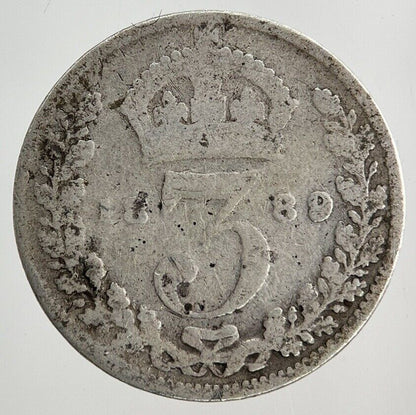1889 Victoria Threepence Silver Coin | Collectable Grade