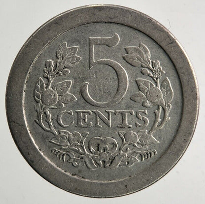 1908 Netherlands 5 Cents Coin | Fine Collectable Grade
