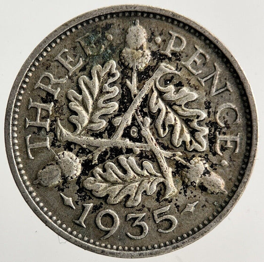 1935 George V Threepence Silver Coin | Fine Collectable Grade