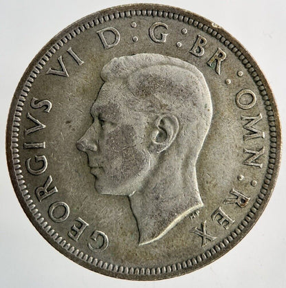 1945 George VI Half - Crown Silver Coin | Fine Collectable Grade