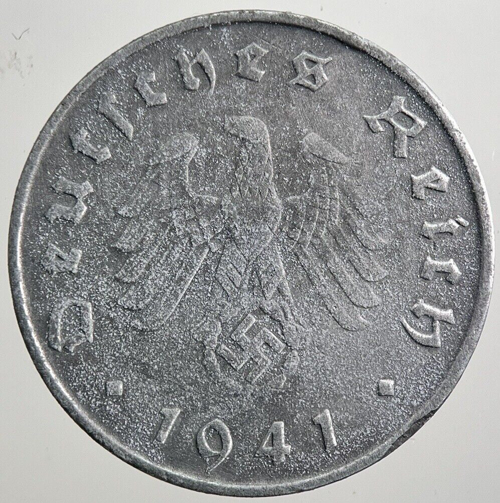 1941 - D Germany Nazi 10 Pfennig Coin | Collectable Grade | a2257
