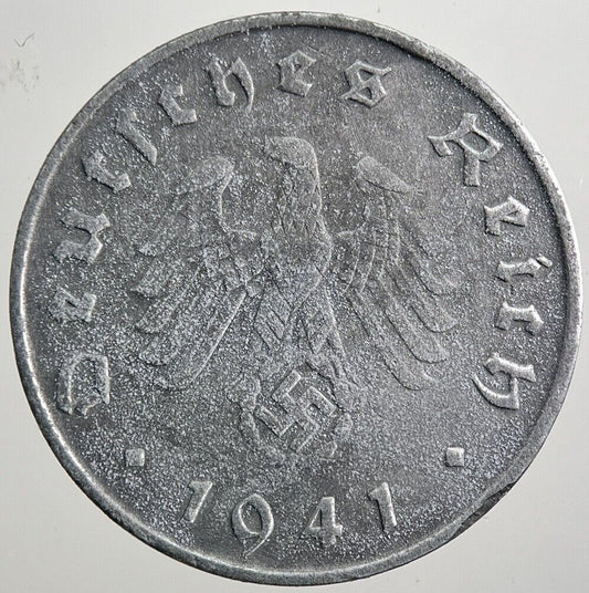 1941 - D Germany Nazi 10 Pfennig Coin | Collectable Grade | a2257