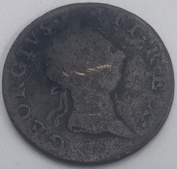 1766 Irish Half - Penny Coin | Fair Grade