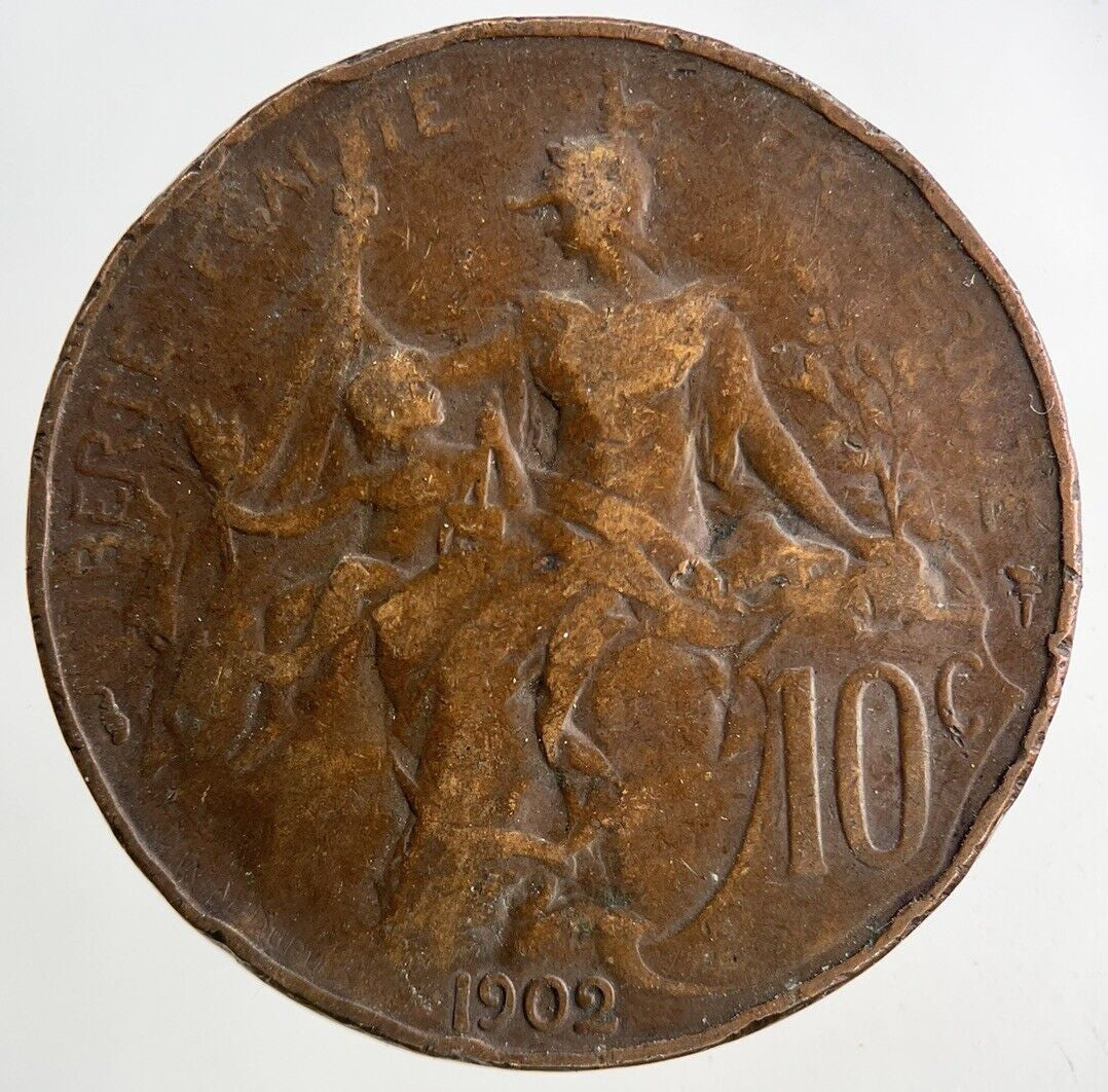 1902 France 10 Centimes Coin | Collectable Grade