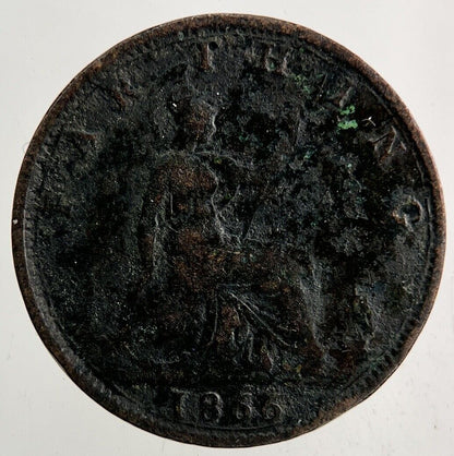 1866 Victoria Farthing Coin | Fine Collectable Grade