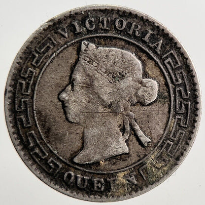 1892 Ceylon 10 Cents Silver Coin | Collectable Grade | a3680