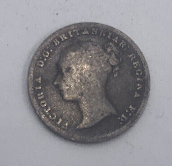 1854 Victoria Four-Pence | British Silver Coin | Fine Collectable Grade | a454